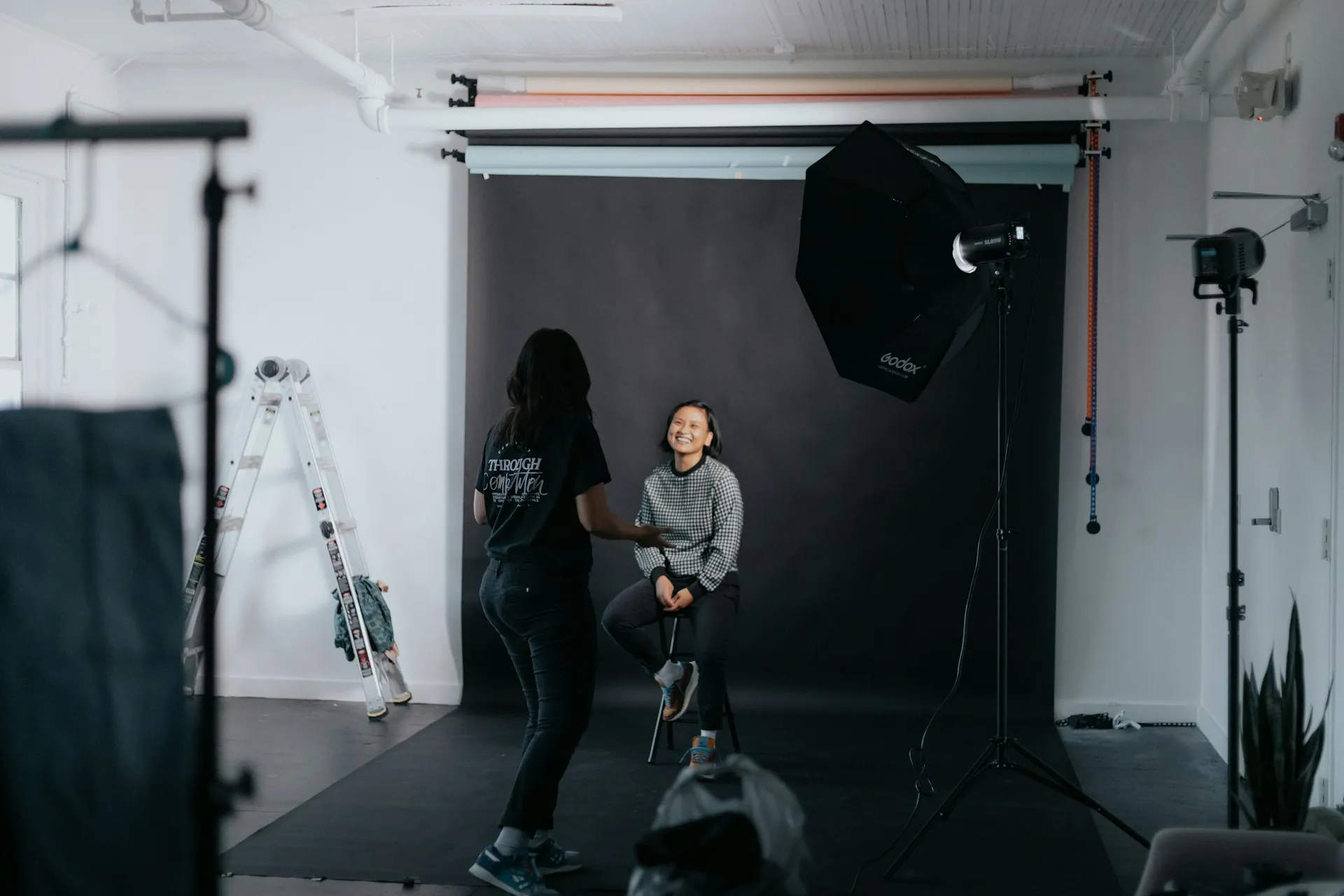 A close portrait in soft directional light